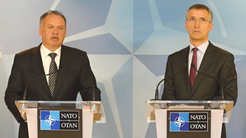 Andrej Kiska a Jens Stoltenberg