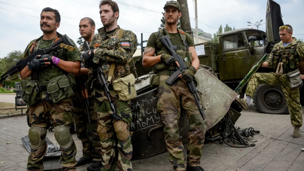 Francouzští bojovníci v řadách proruských rebelů