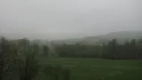 I v dubnu se někdy vytvoří mlhy (Velké Chvojno na Ústecku)