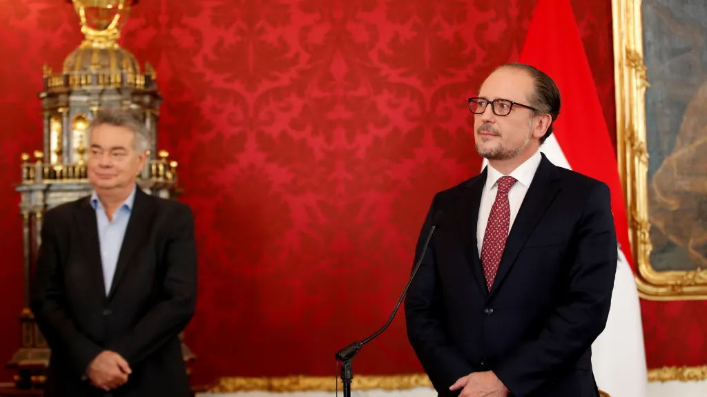 Alexander Schallenberg během své slavnostní inaugurace