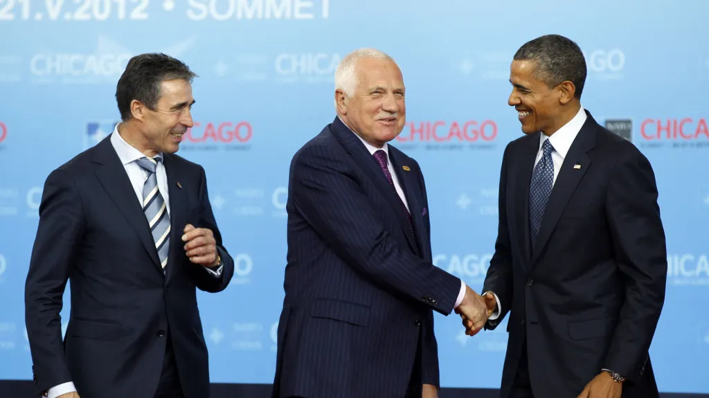Anders Fogh Rasmussen, Václav Klaus a Barack Obama