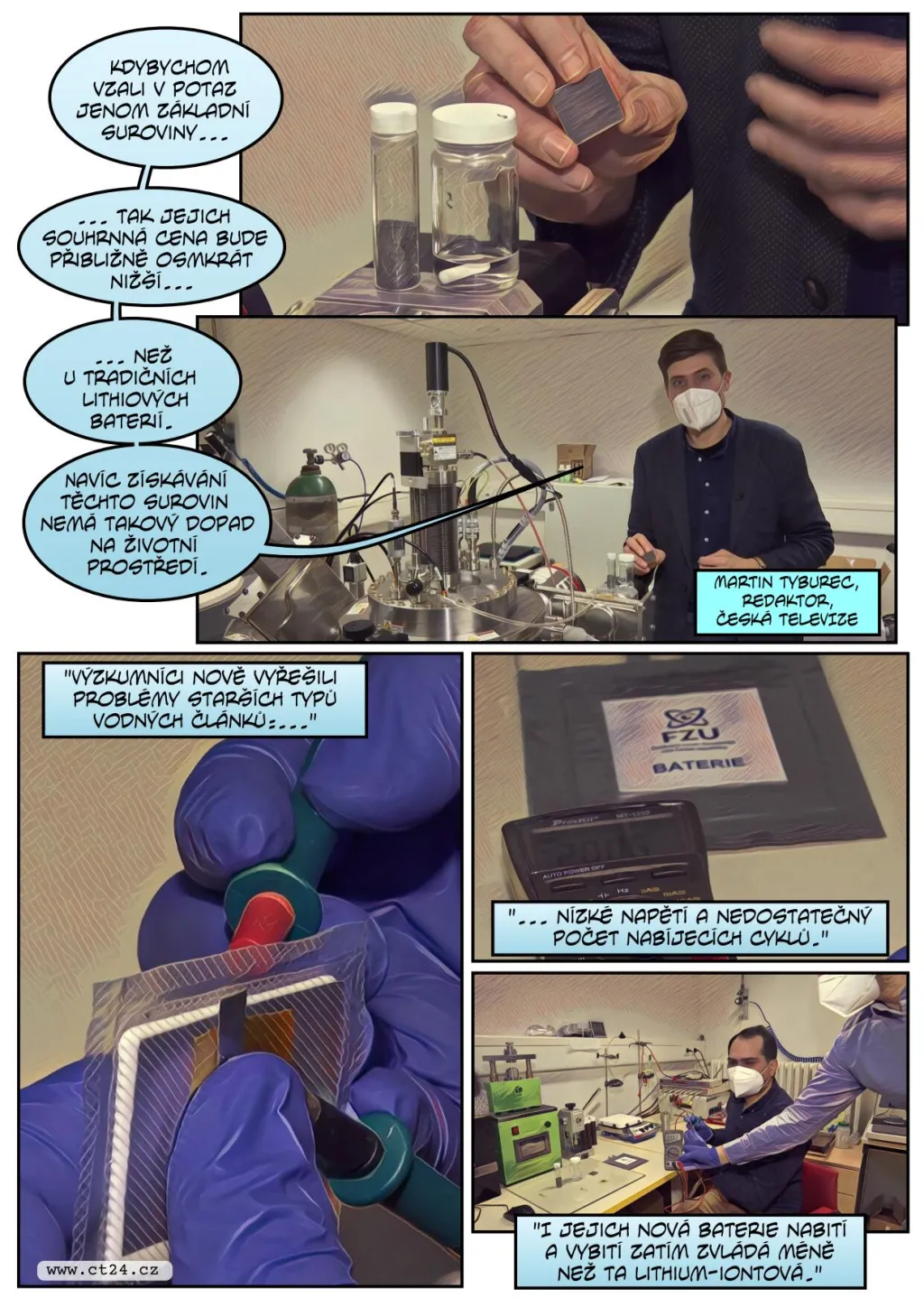 Čeští vědci vyvinuli nový typ baterie