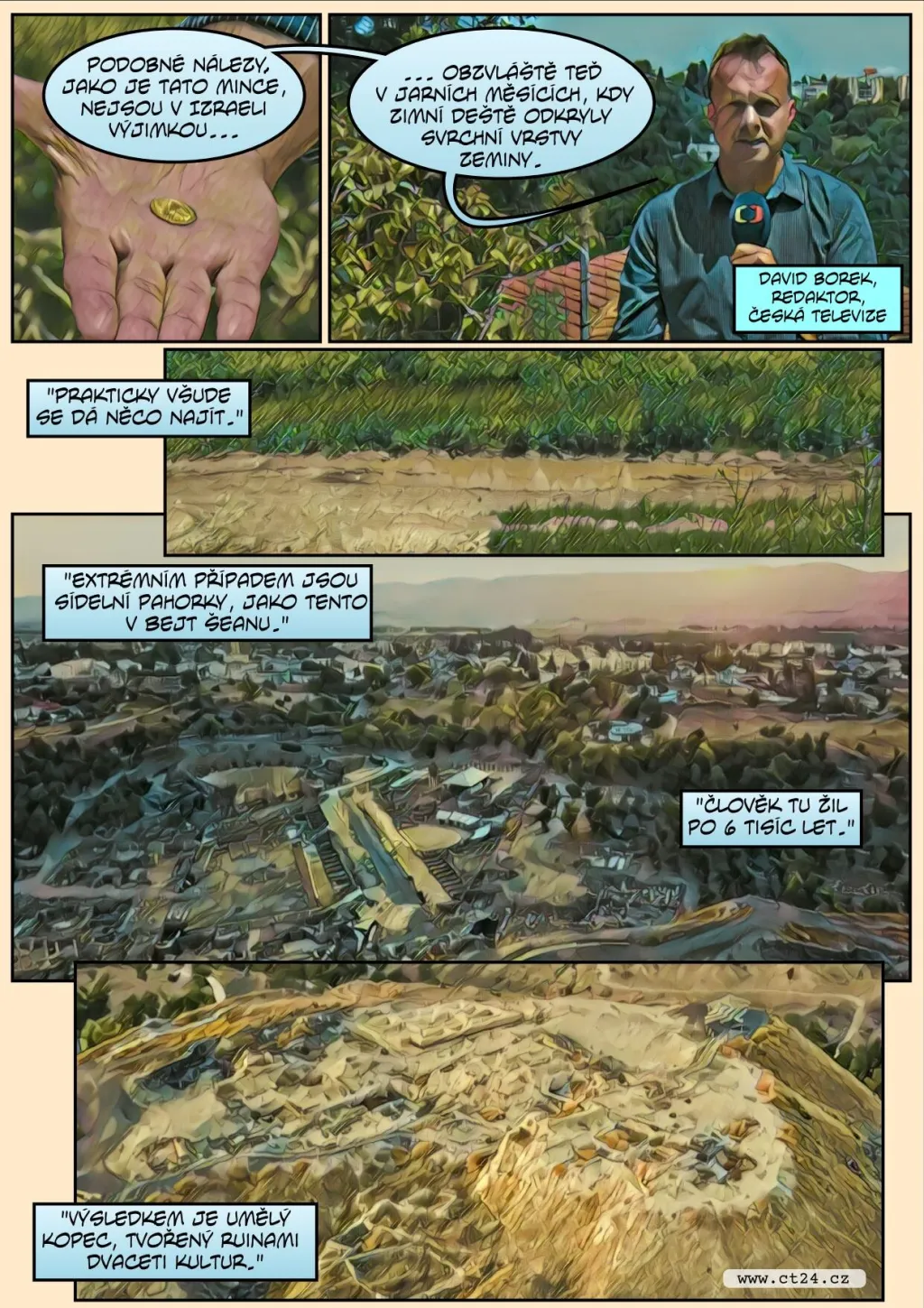 Komiks: Zlatý nález studentů v Izraeli