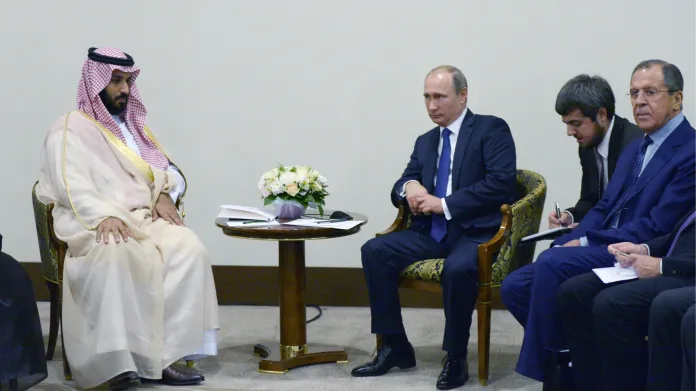 Vladimir Putin na jednání se Saúdy