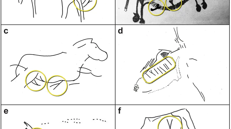 Symbol Y na jeskynních malbách