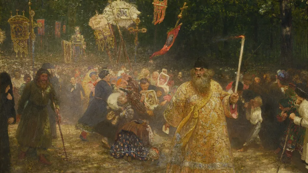 Ilja Repin / Křížové procesí v dubovém lese
