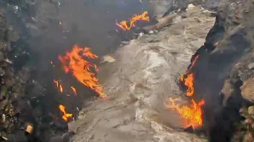 Požár ropovodu v Nairobi