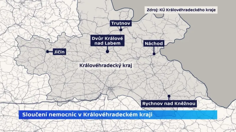 Sloučení nemocnic v Královéhradeckém kraji