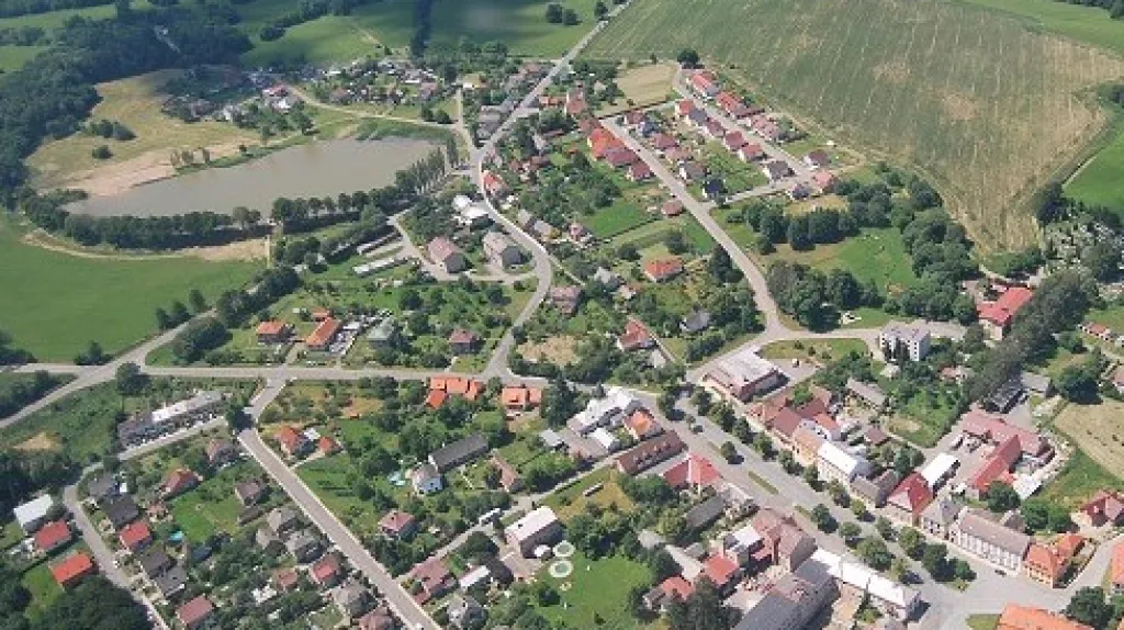 Letecký snímek okolí Nasavrk