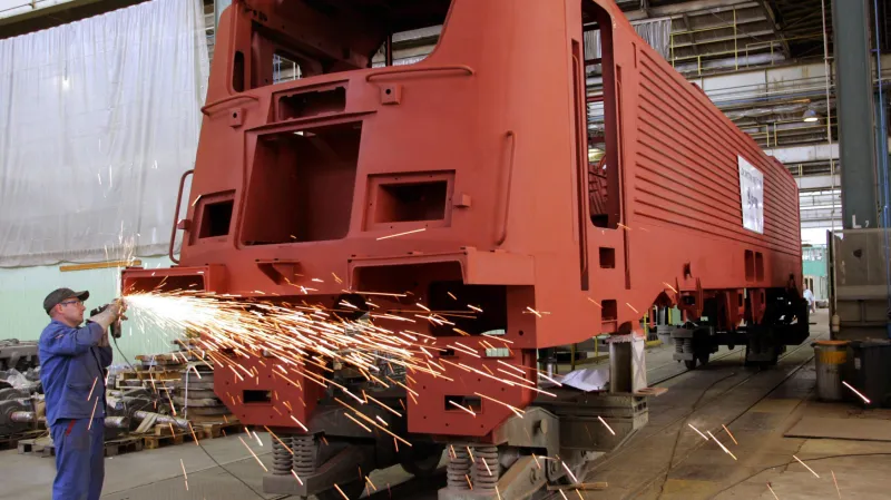 Výroba lokomotivy