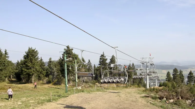 Čtyřsedačková lanovka na Klínovci
