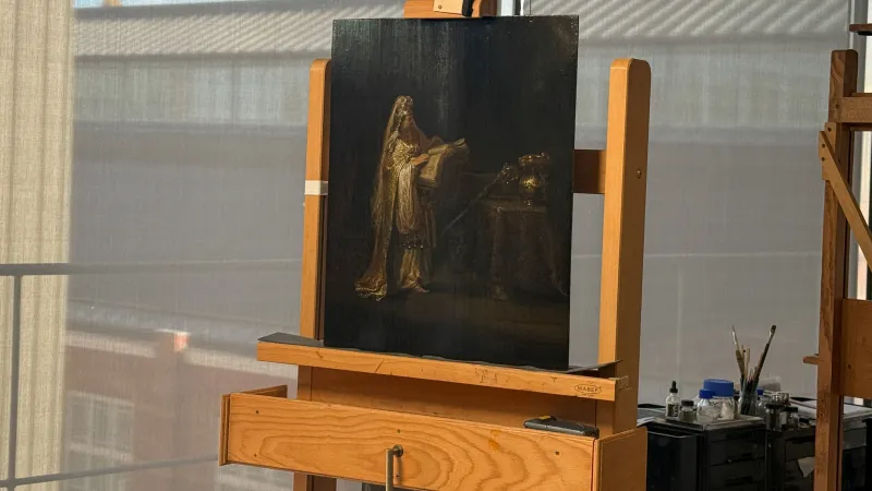 Potvrzený Rembrandtův obraz Zachariášovo vidění v chrámu v Rijksmuseu