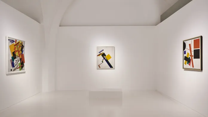Z výstavy Malevič – Rodčenko – Kandinskij a ruská avantgarda