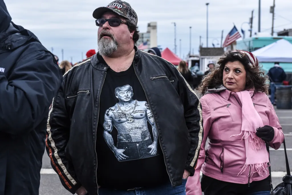 Příznivci a odpůrci Donalda Trumpa se sešli v americkém Wildwoodu