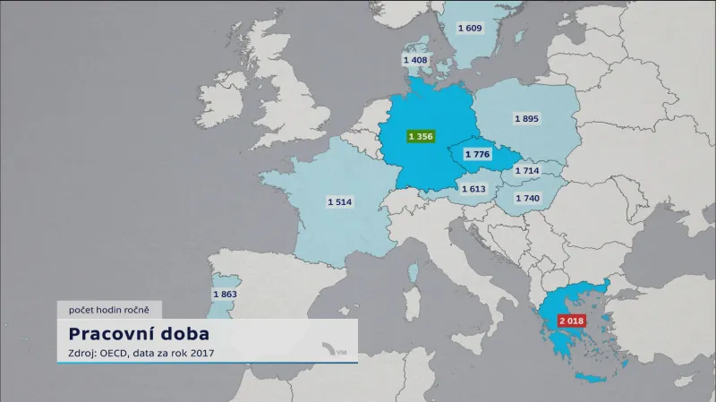 Pracovní doba v Evropě