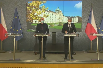 Tisková konference po jednání vlády 9. listopadu