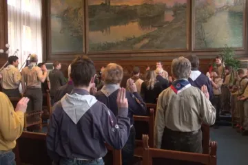 Předávání Lvího skauta v Kolíně