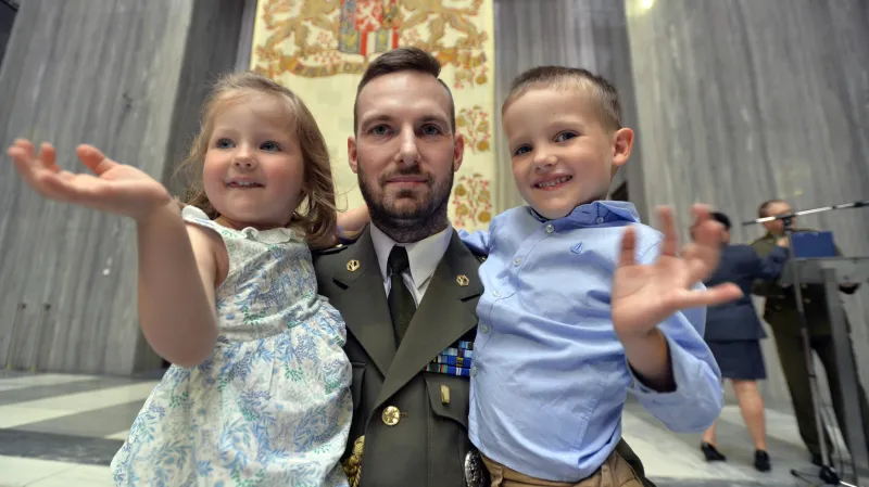 Oceněný major Petr Breda