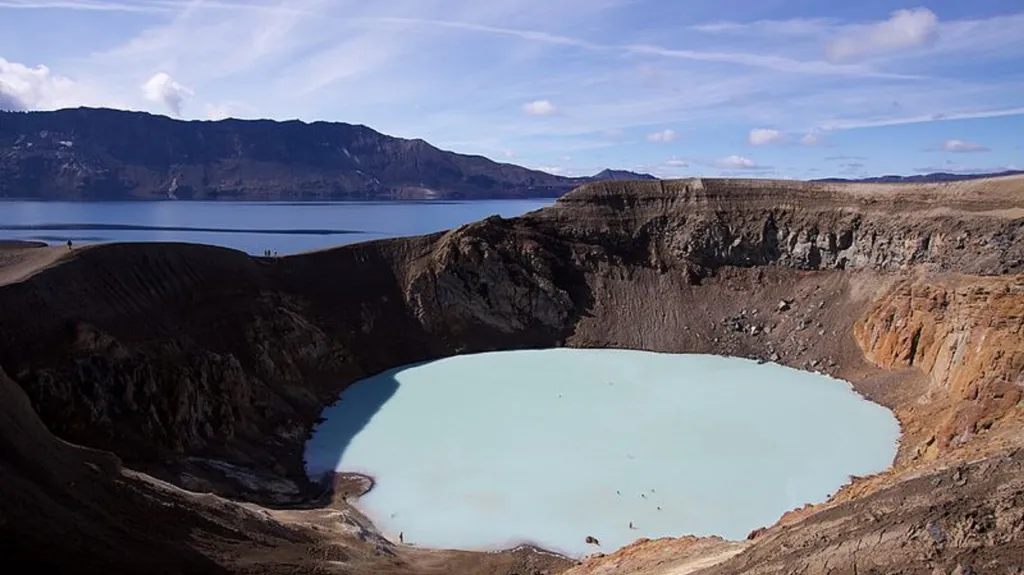 Islandská sopka Askja