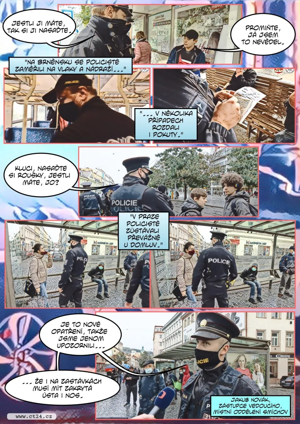 Policie kontroluje dodržování opatření