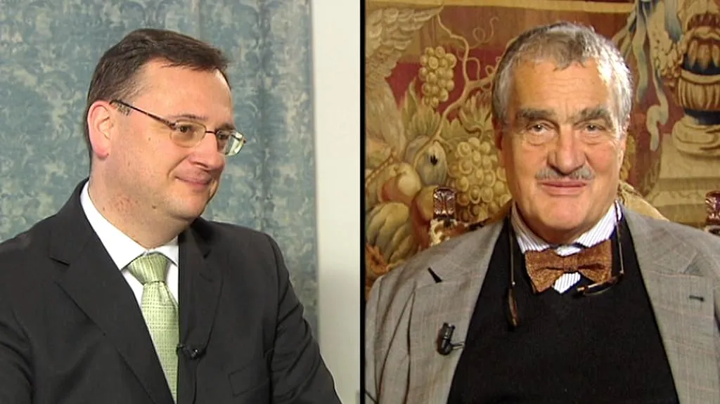 Petr Nečas a Karel Schwarzenberg