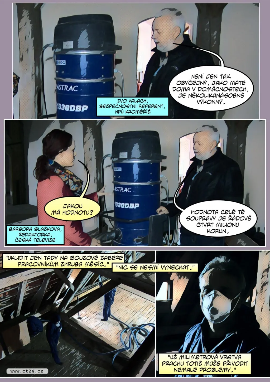 Hrady čeká podzimní úklid. Památkáři vysávají prach, aby předešli požárům