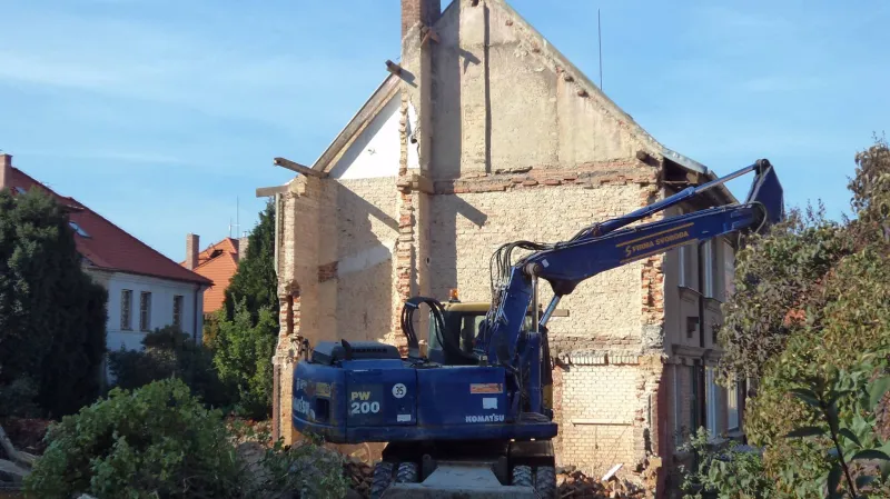 Demolice vily na Ořechovce