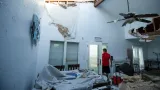 Škody na konstrukci domu v texaském Galvestonu