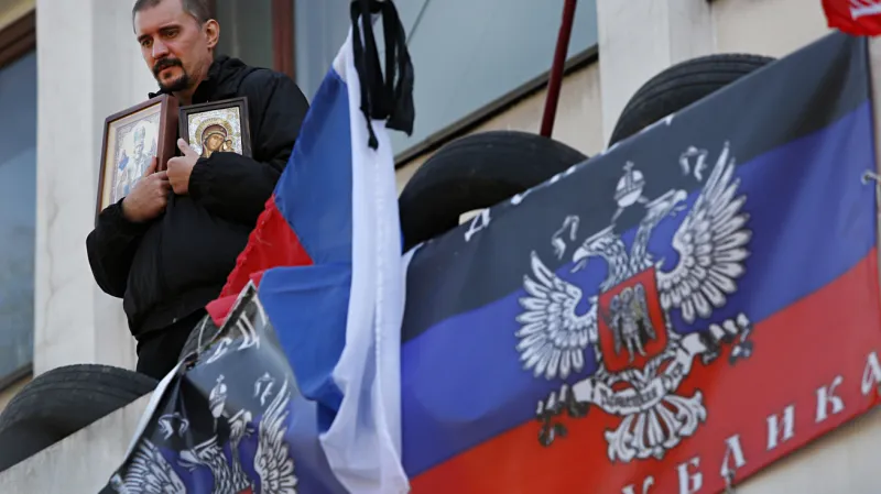 Proruský aktivista v Mariupolu