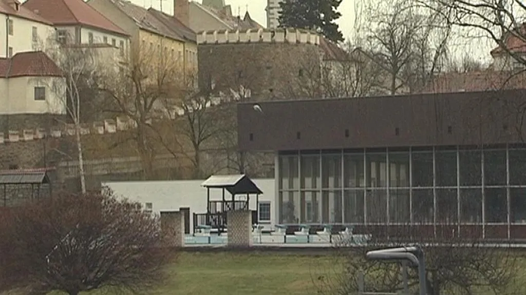 Písecký bazén pod městskými hradbami