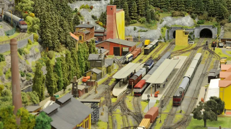 Výstava železničních modelů v Pečkách