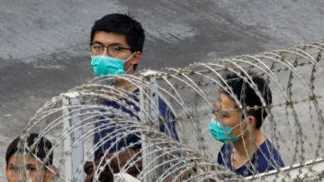 Prodemokratický aktivista Joshua Wong (3. prosince, 2020)
