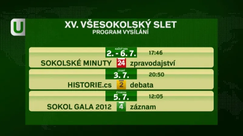 Sokolský slet ve vysílání ČT