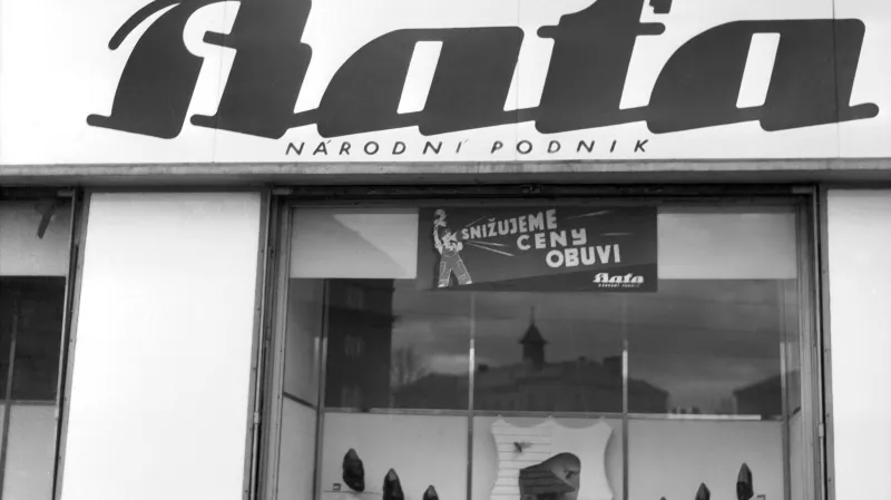 Výloha pražského obchodu Baťa (1947)