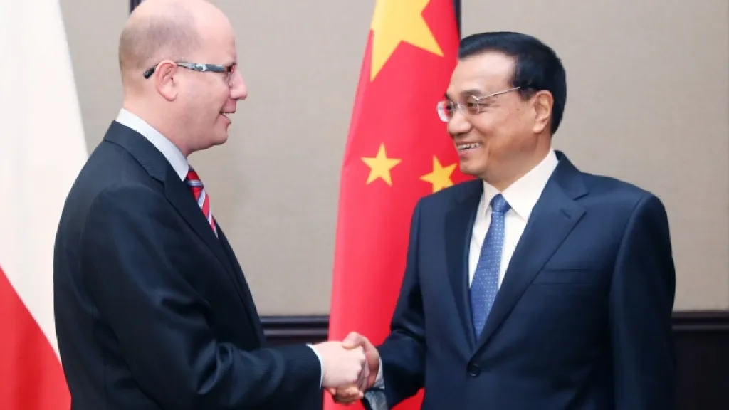 Bohuslav Sobotka a Li Kche-čchiang