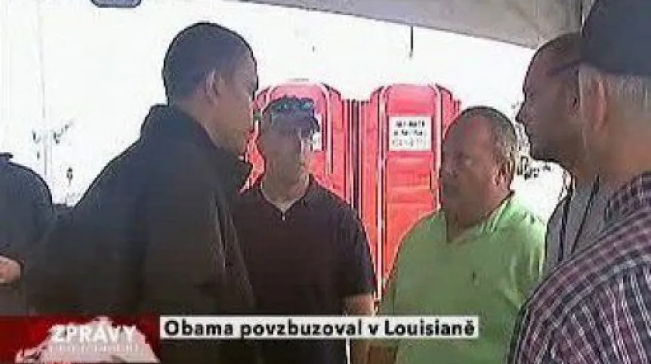 Obama byl podpořit Louisianu