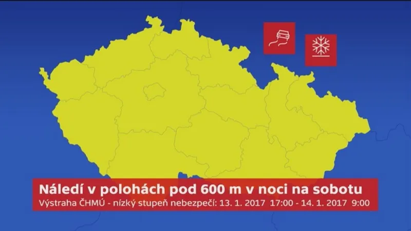 Varování před náledím