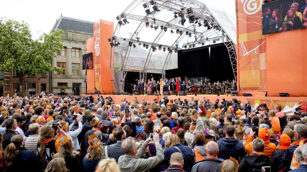 Oslavy Králova dne v Groningenu