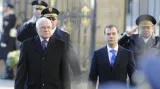 Dmitrij Medvěděv a Václav Klaus
