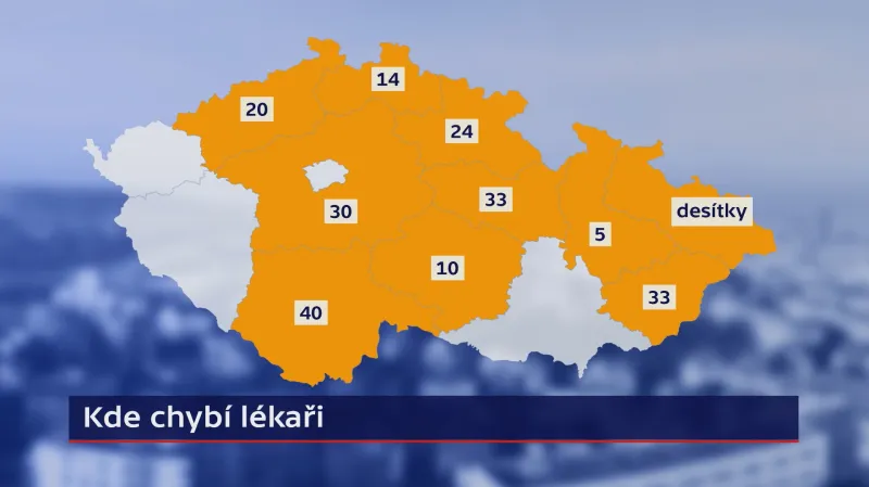 Kde chybí lékaři a kolik