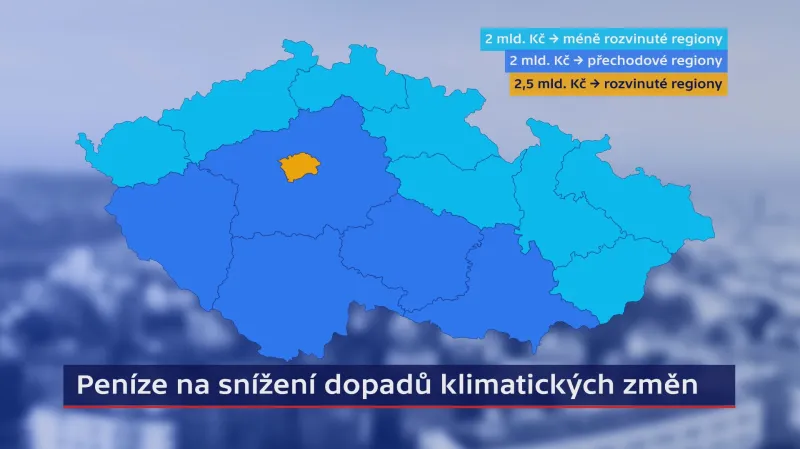 Peníze na snížení dopadů klimatických změn