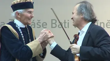 Zikmundovi při ceremonii zahrál virtuos Hudeček