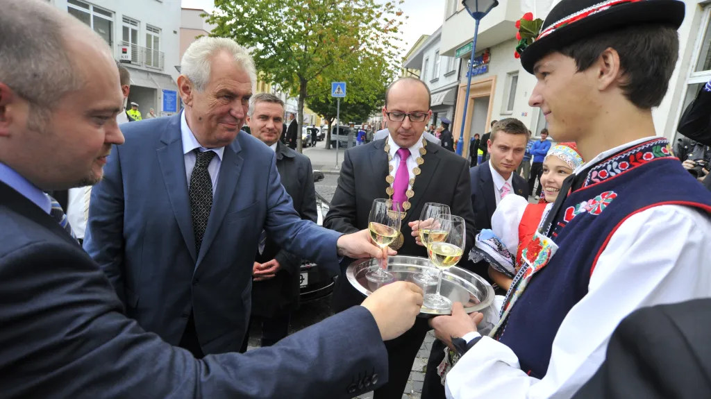 Prezident Miloš Zeman navštívil Kyjov