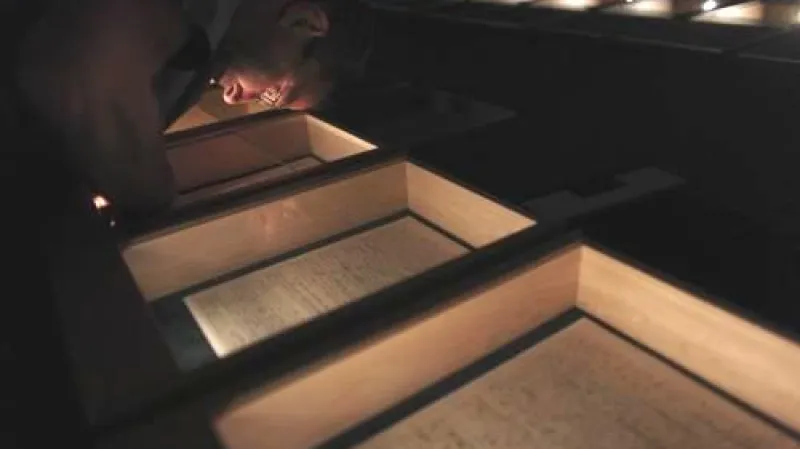 Rukopis teorie relativity vystavený v Jeruzalémě