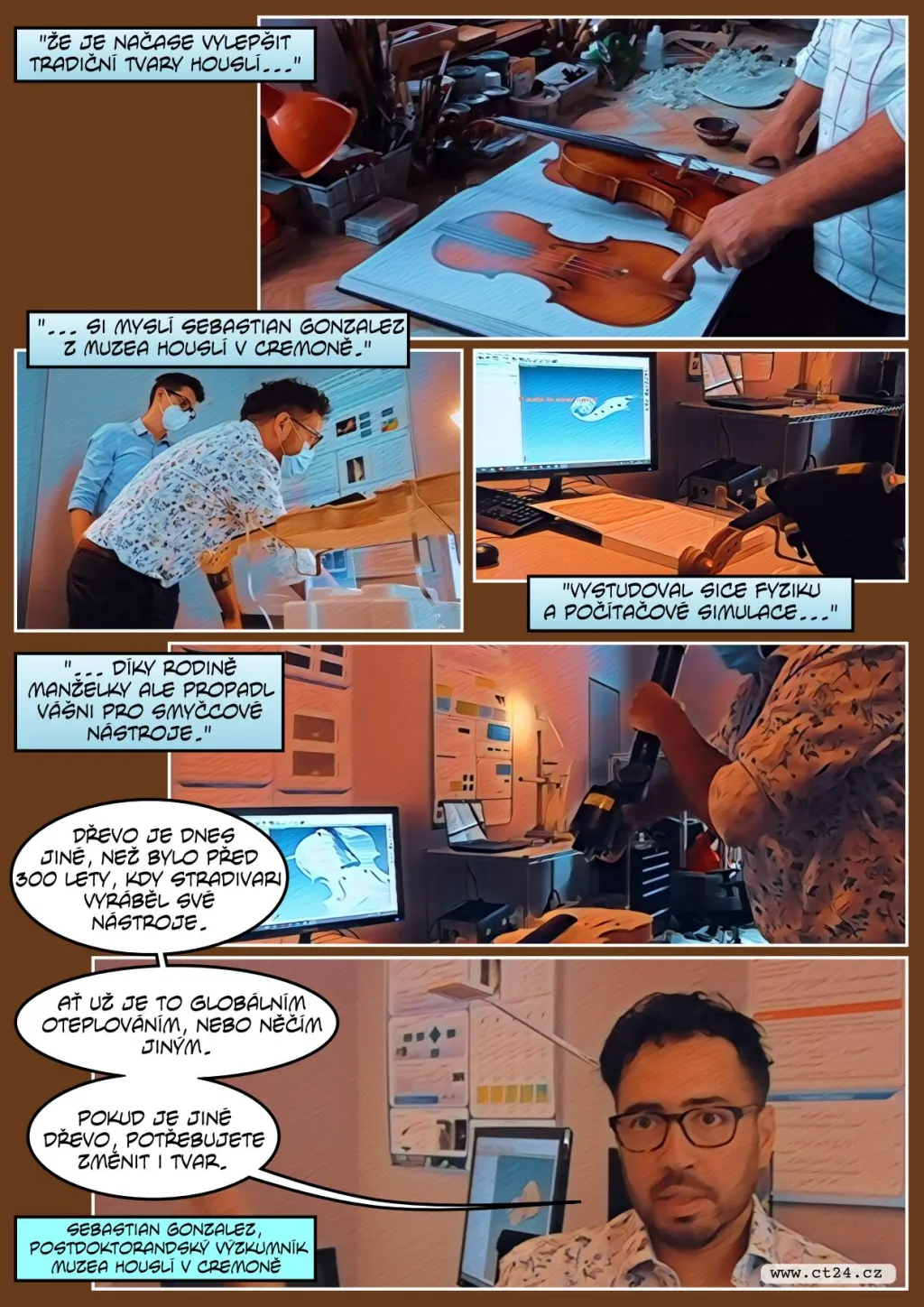 Umělá inteligence má stvořit housle