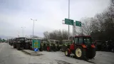 Řecké traktory určené k blokádě hraničního přejezdu s Bulharskem