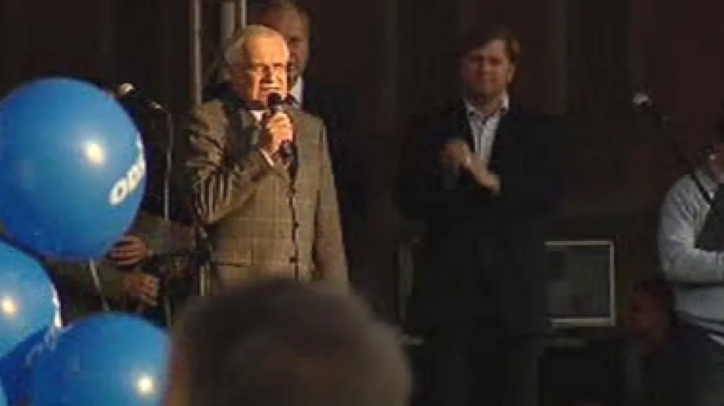 Václav Klaus na koncertu ODS