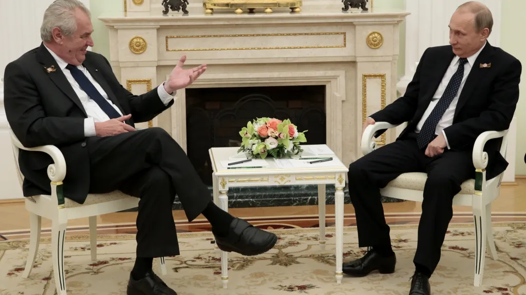 Miloš Zeman a Vladimir Putin