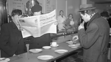 Život v únoru 1948: Denní tisk