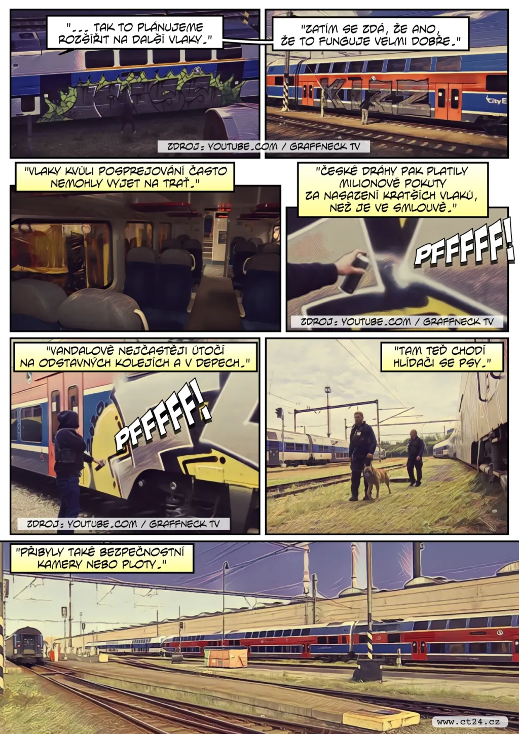 Antigraffiti ochrana už chrání některé vlakové soupravy